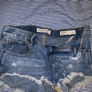 denim shorts